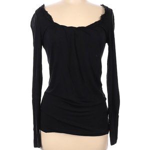 Elie Tahari Black Long Sleeve Top Size Small
